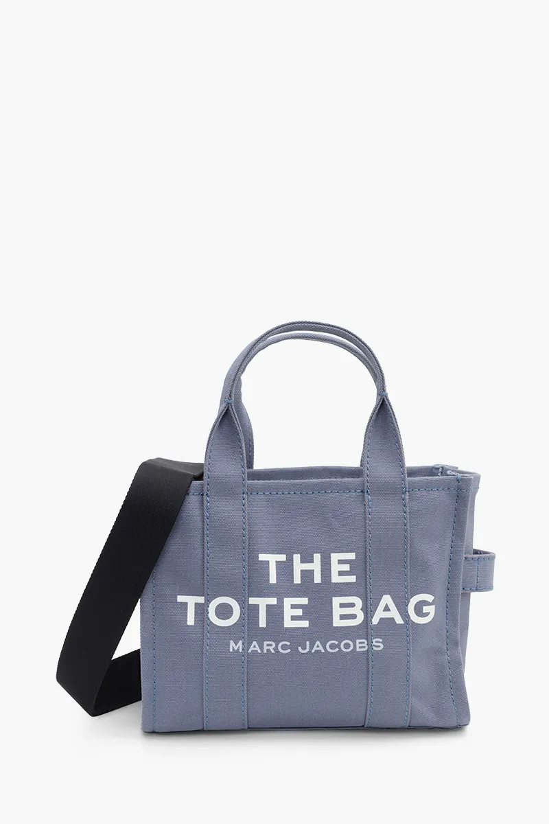 MARC JACOBS Mini Traveler Tote Bag in Blue Shadow Canvas 0