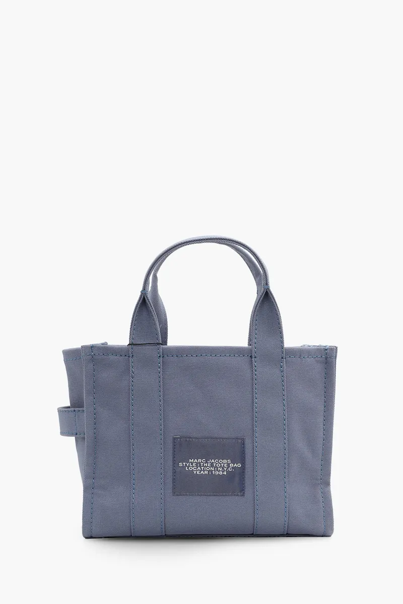 MARC JACOBS Mini Traveler Tote Bag in Blue Shadow Canvas 1