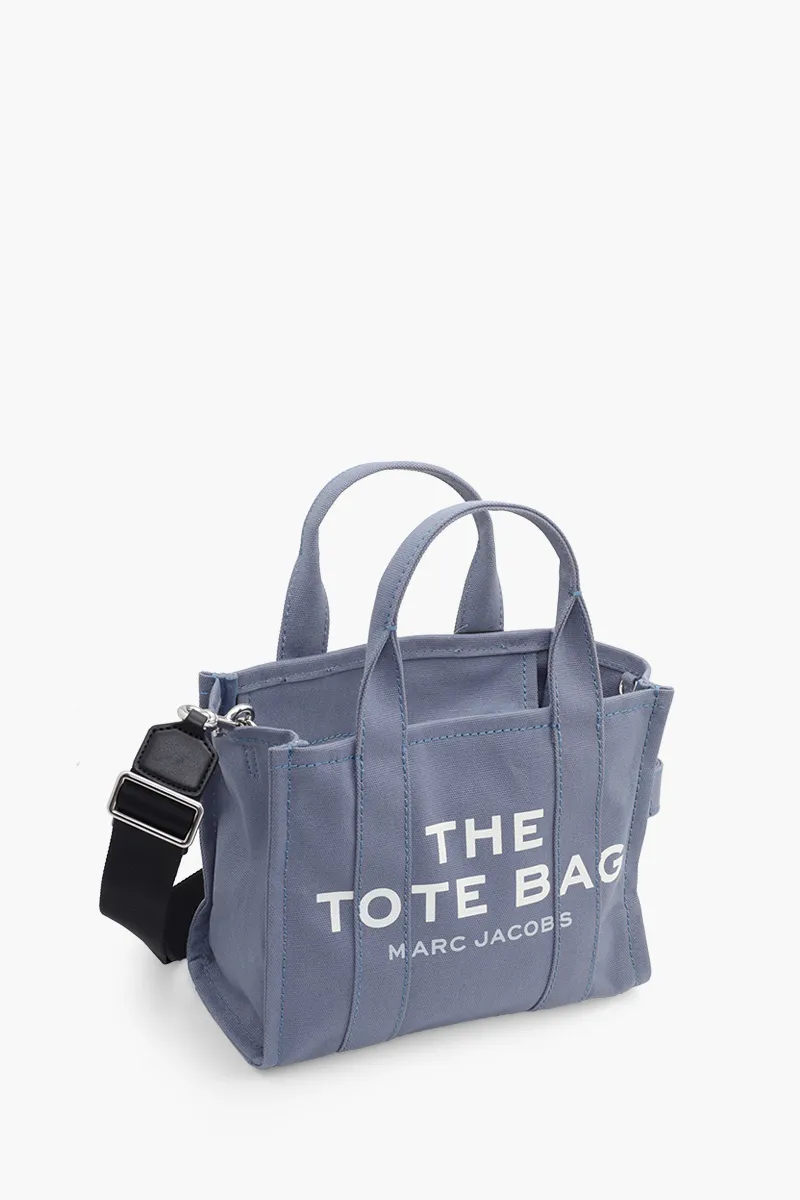 MARC JACOBS Mini Traveler Tote Bag in Blue Shadow Canvas 2