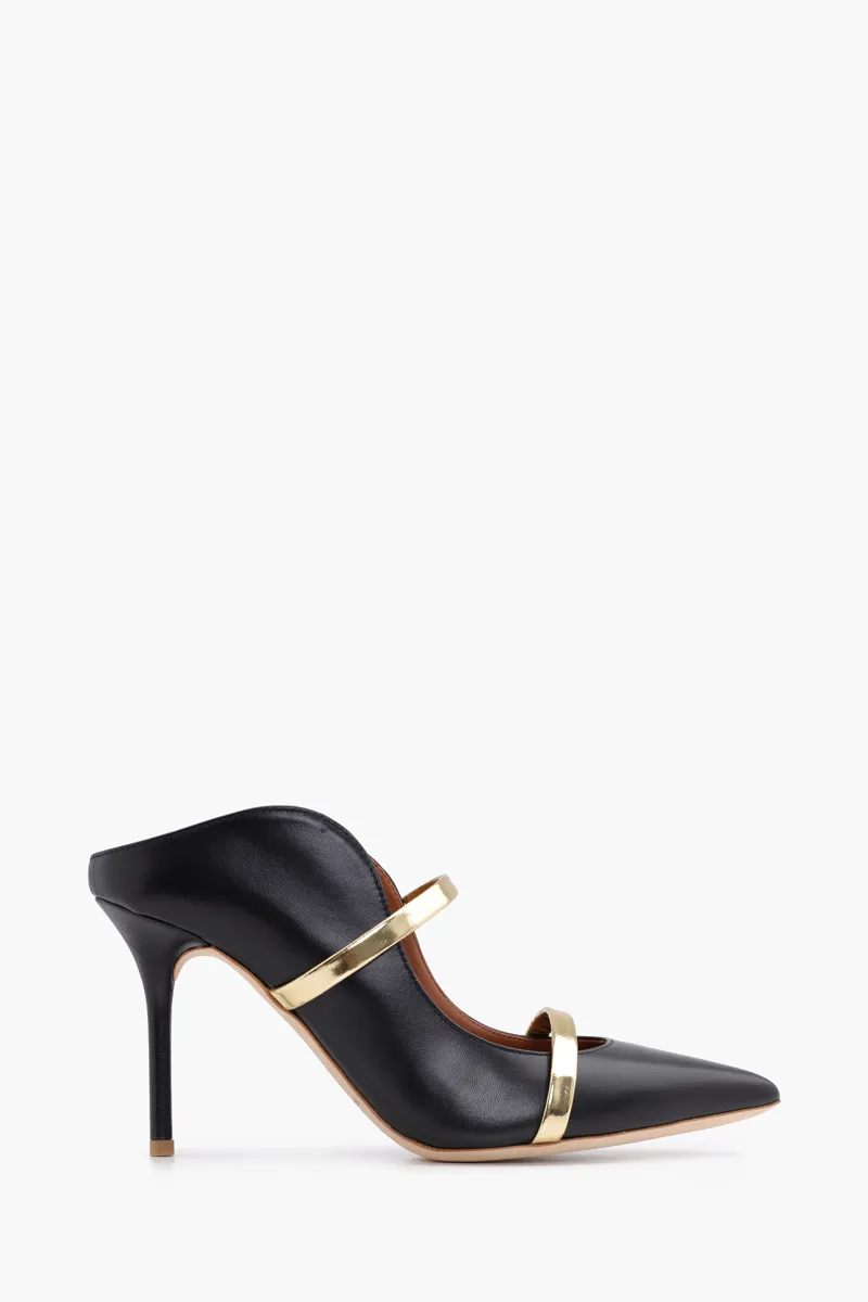 MALONE SOULIERS Maureen Pumps 85mm in Black/Gold 0