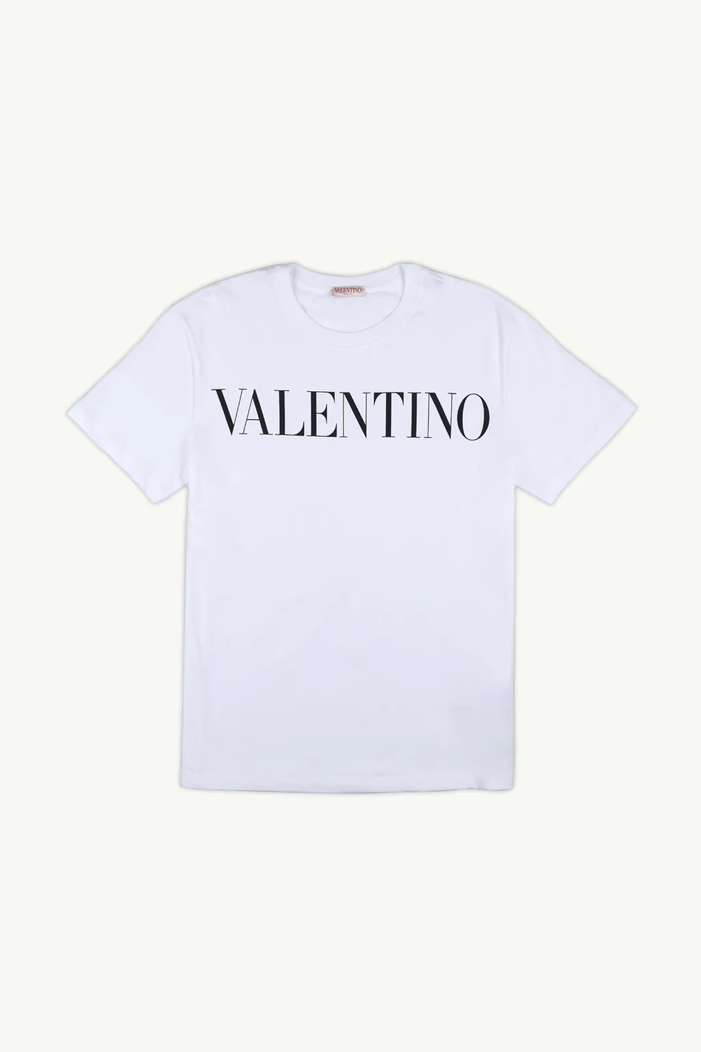 VALENTINO Men Logo Print T-Shirt in White/Black 0