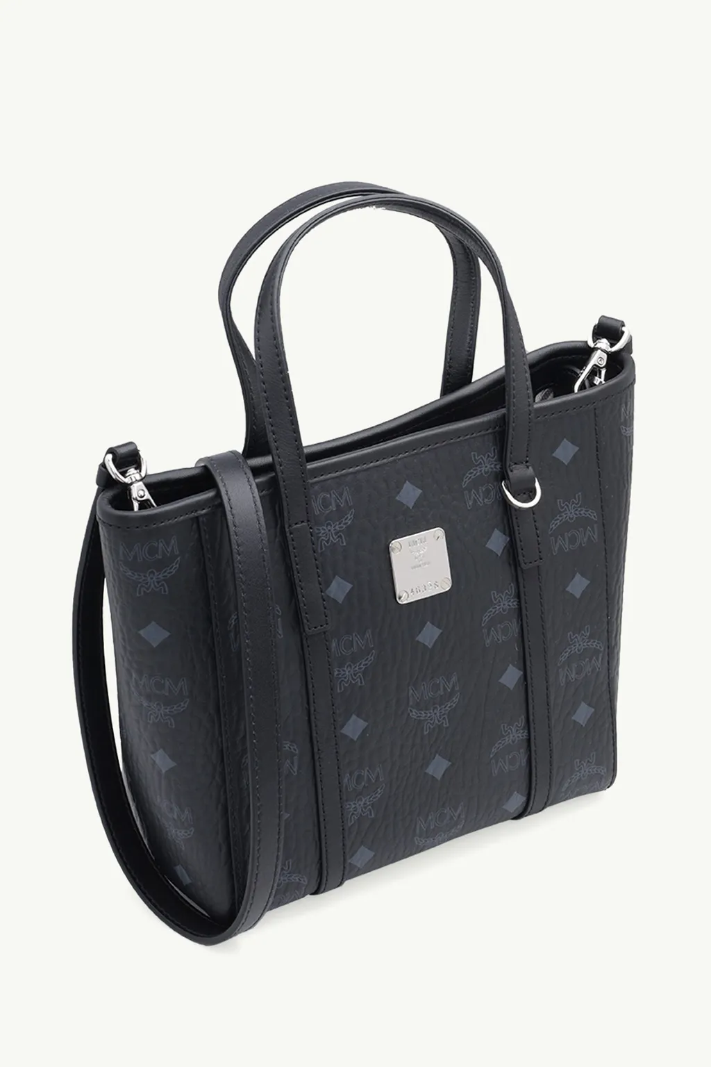 MCM Mini Toni Shopper Tote Bag in Black 2
