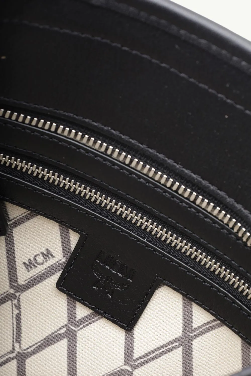 MCM Mini Toni Shopper Tote Bag in Black 3