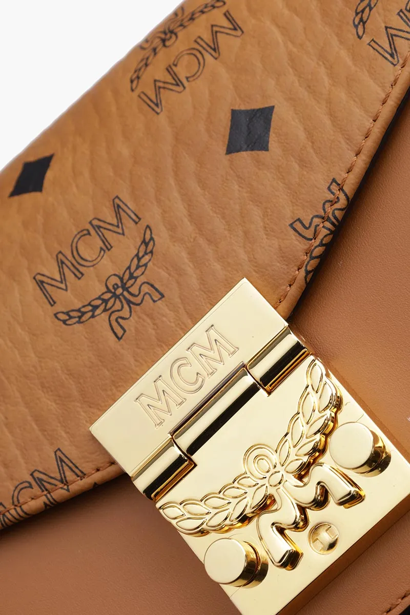 MCM Mini Tracy Crossbody Bag in Cognac 3