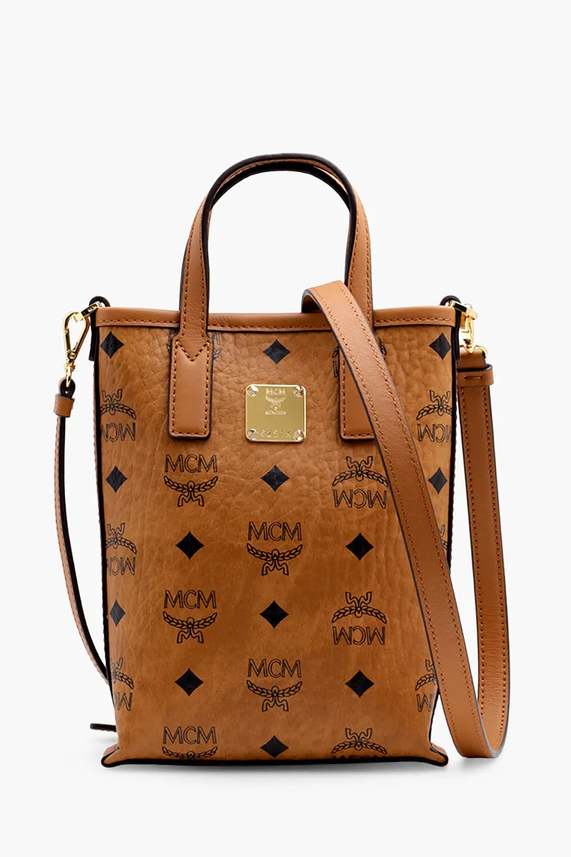 MCM Mini Essential Crossbody Bag in Cognac 0