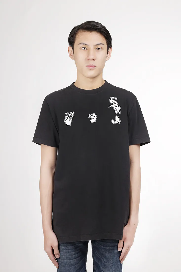 OFF WHITE x MLB CHICAGO Men 23 Your Name T-Shirt in Black/White 4