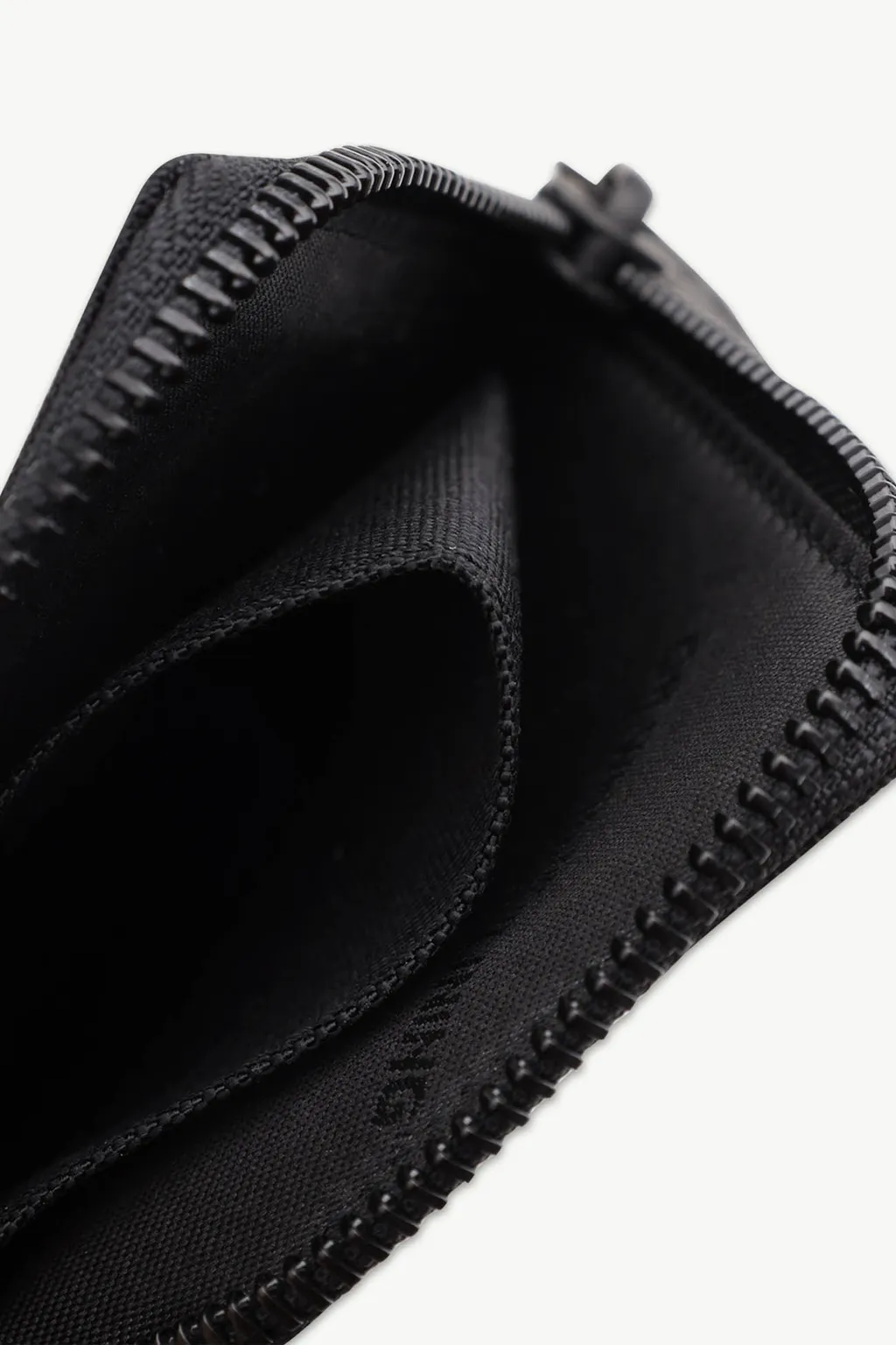 OFF WHITE Zip Around Chain Wallet in Black with Logo 3