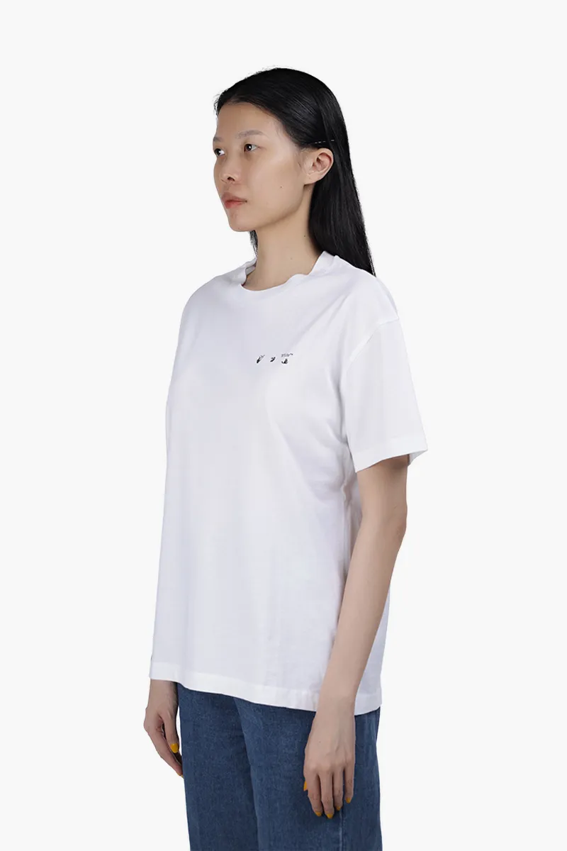 OFF WHITE Women Palace Arrows T-Shirt in White/Black 2