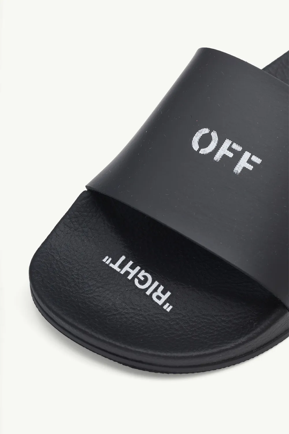 OFF WHITE Women Logo Print Slides in Black 4