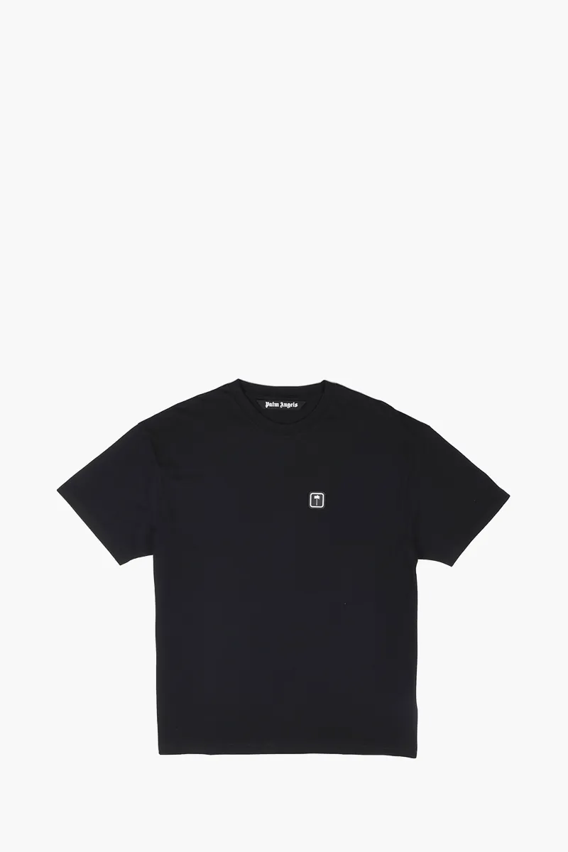 PALM ANGELS Men Mini Logo Patch T-Shirt in Black 0
