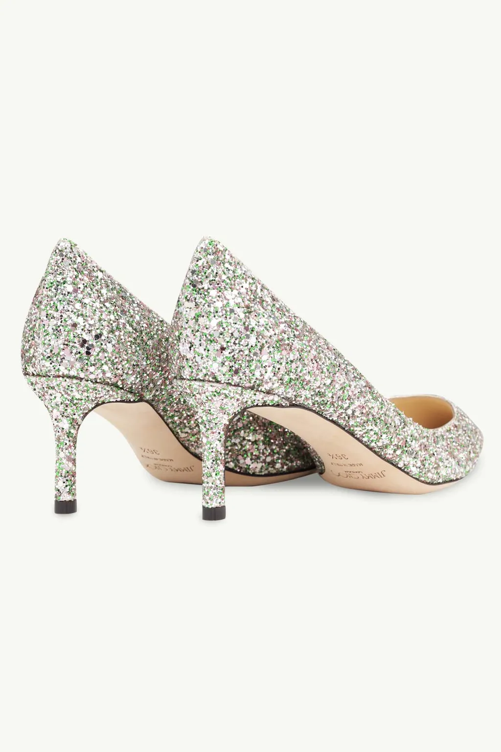 JIMMY CHOO Romy Pumps 60mm in Glittered Peppermint 2
