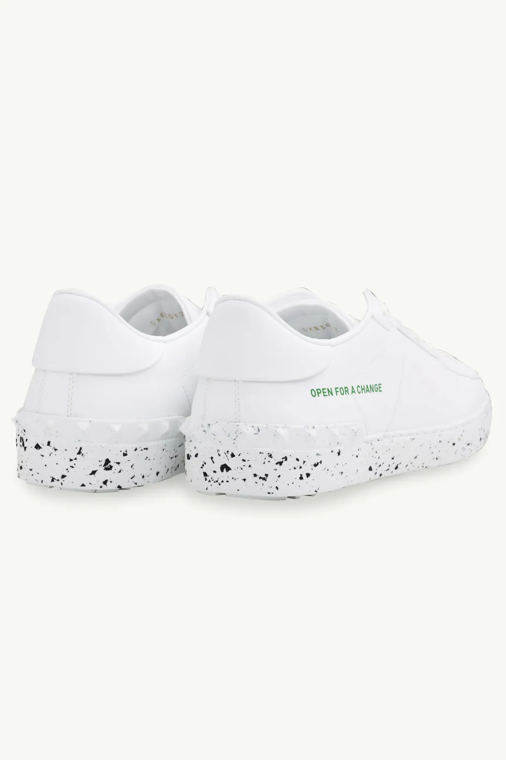 VALENTINO Men Open For A Change Sneaker in White/White Bio-Based Material 2