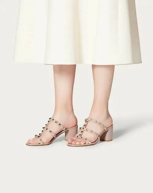 VALENTINO Rockstud 6cm Sandals in Nude Poudre 1