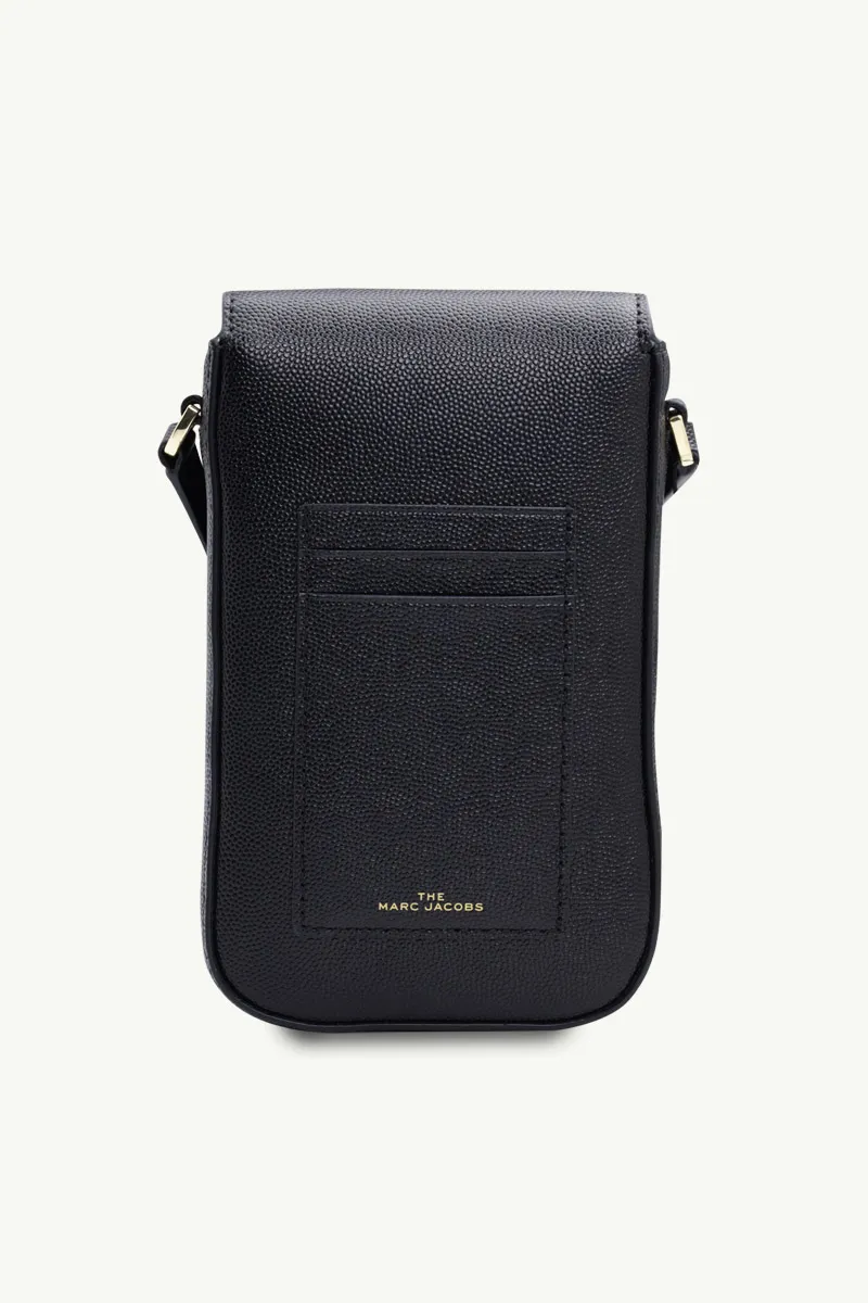 MARC JACOBS The J Link Crossbody Bag in Black Natural Grain Leather 1