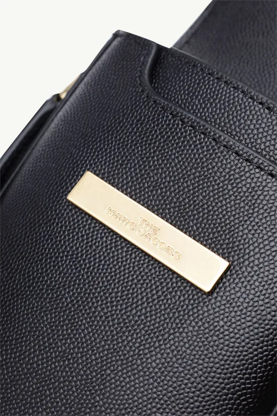 MARC JACOBS The J Link Crossbody Bag in Black Natural Grain Leather 3