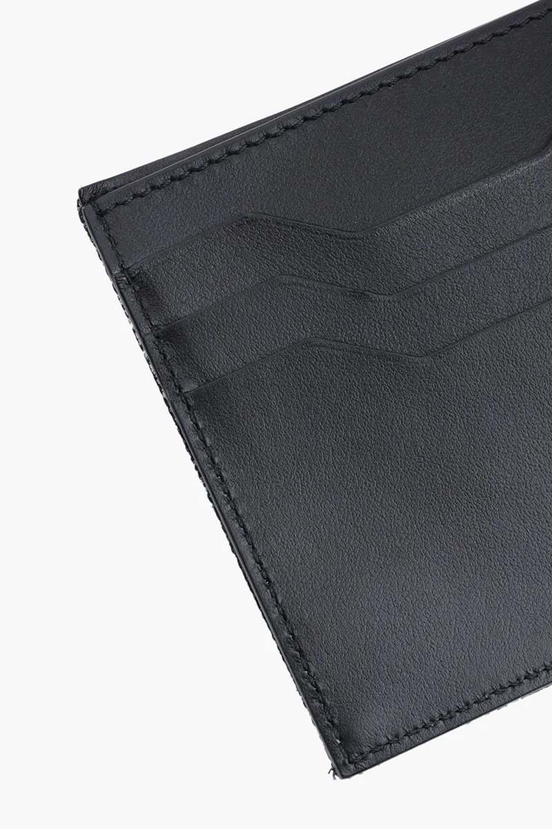 AU DEPART Monogram Bifold Wallet in Black Multicolor Reflective Jacquard 3