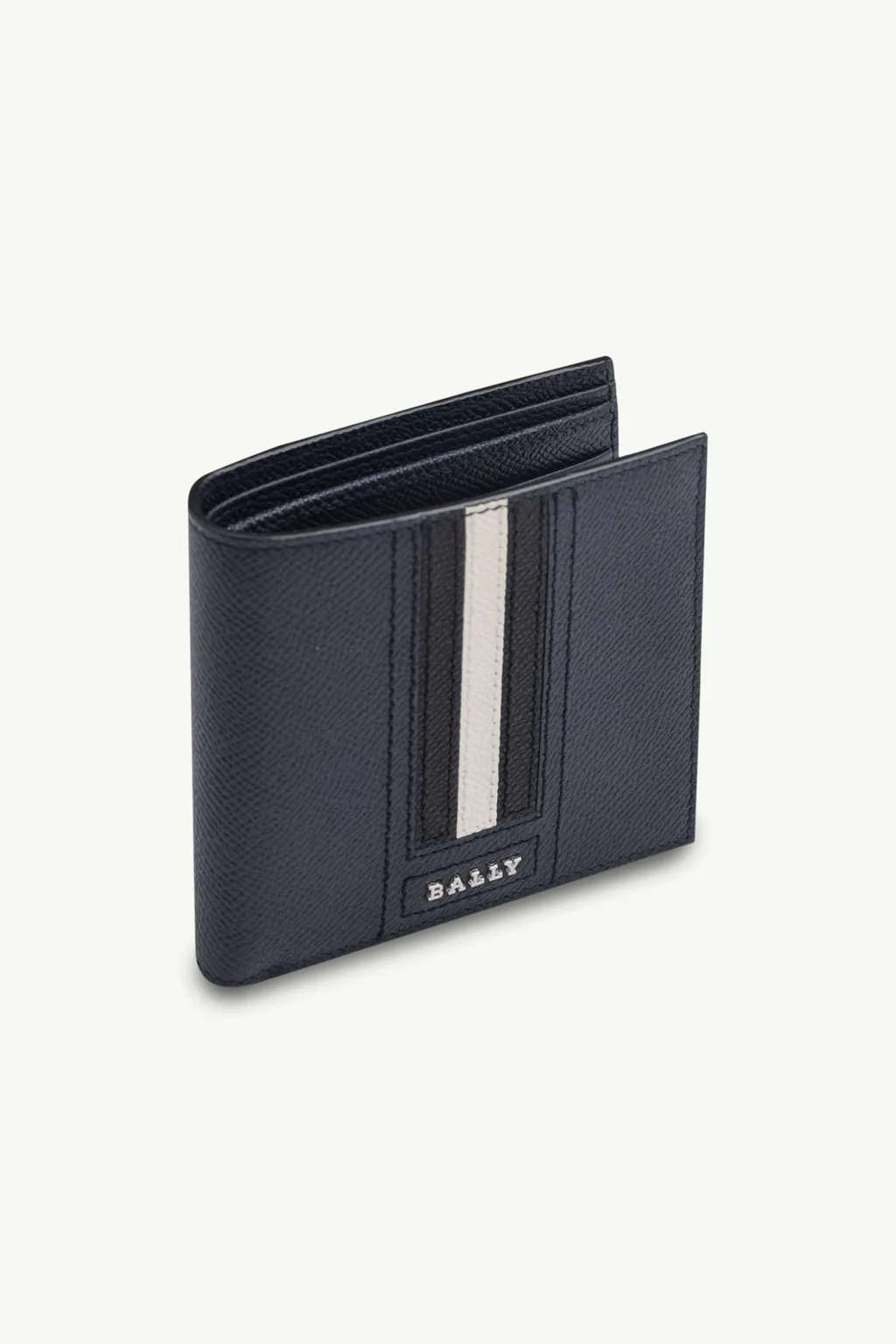 BALLY Men Trasai Bi-fold Wallet in New Blue with 8 Card Slots 2