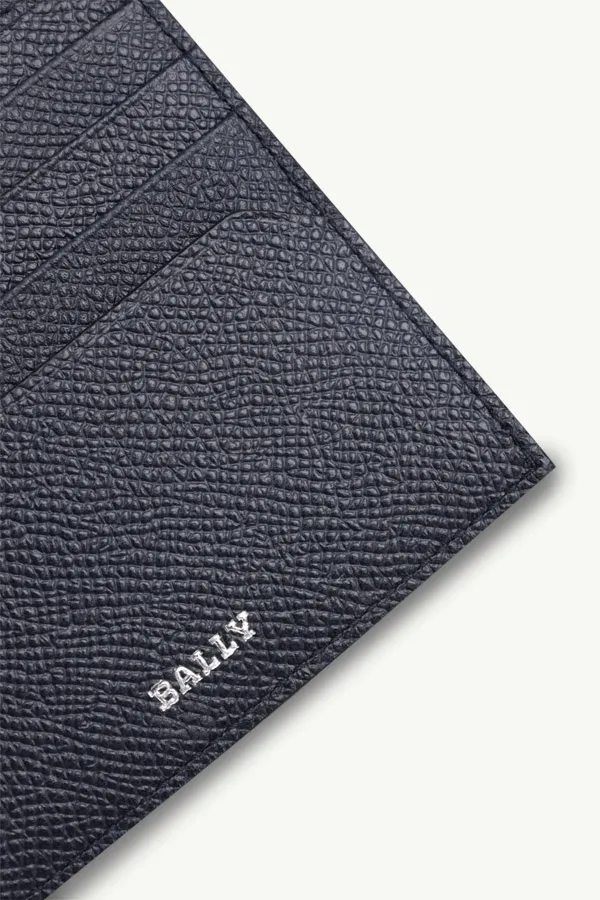 BALLY Men Trasai Bi-fold Wallet in New Blue with 8 Card Slots 4