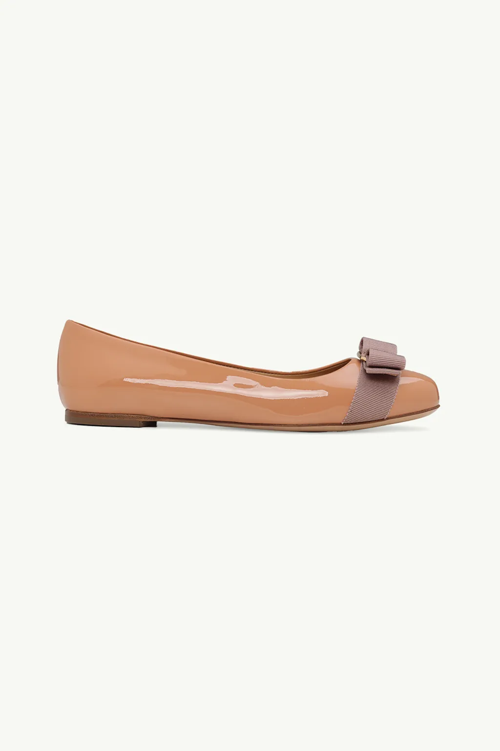 SALVATORE FERRAGAMO Varina Ballerina in New Blush Leather 0