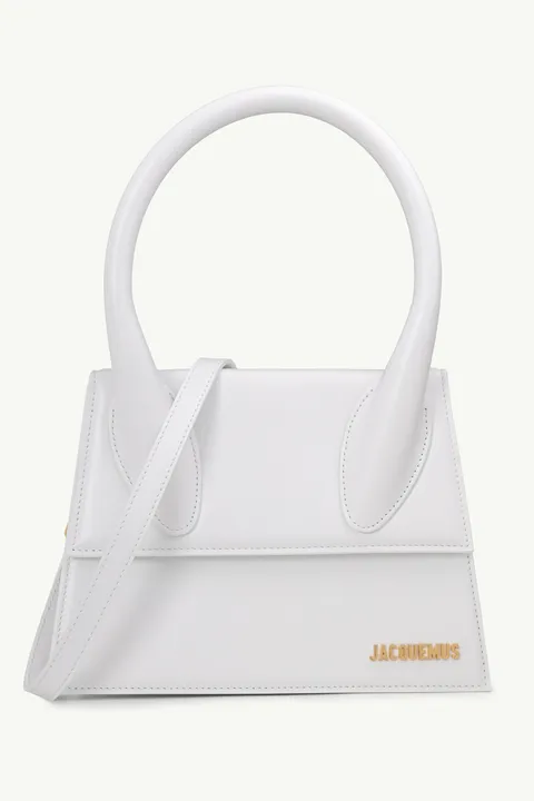 JACQUEMUS Le Grand Chiquito in White Leather