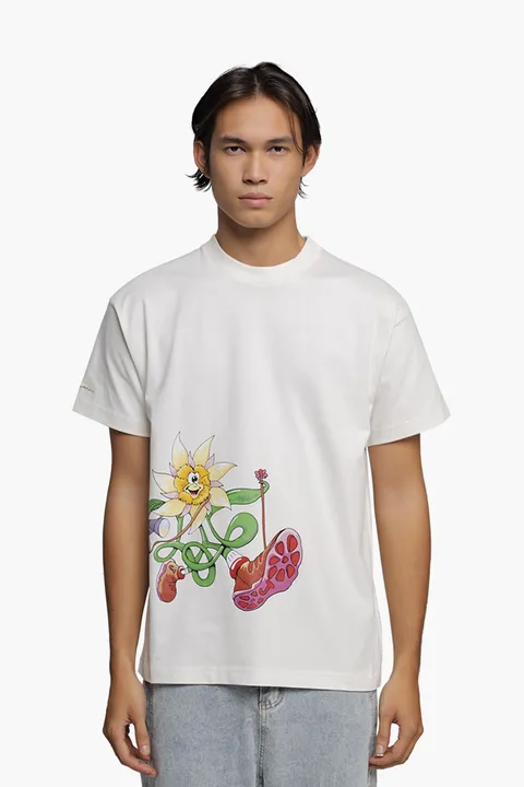 JACQUEMUS Men Le T-Shirt in Randonnee Off White
