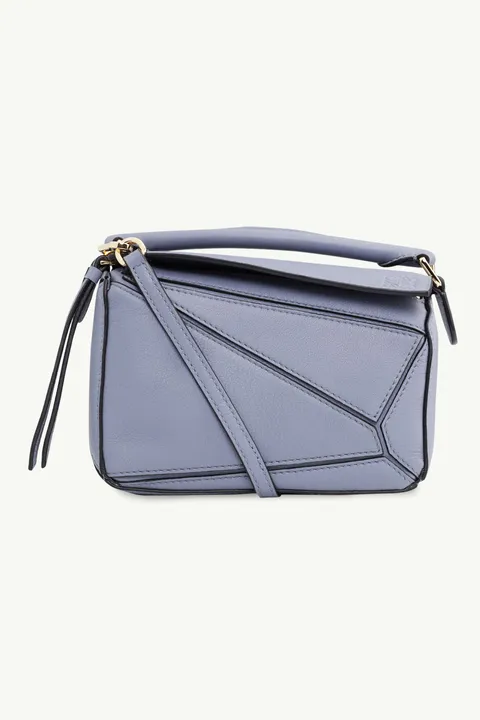LOEWE Mini Puzzle Bag in Atlantic Blue