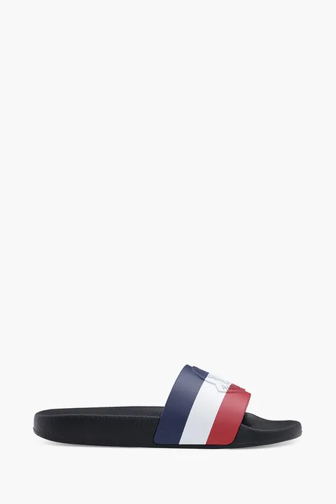 MONCLER Women Basile Logo Embossed Slides in Black