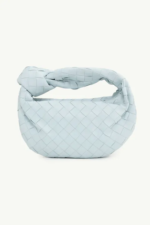 BOTTEGA VENETA Mini BV Jodie Shoulder Bag in Teal Washed
