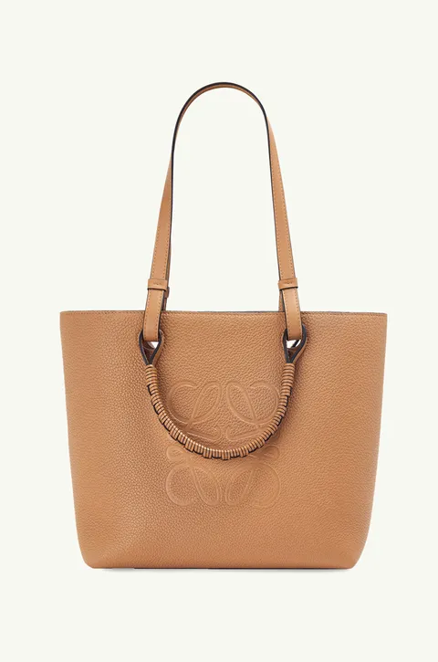 LOEWE Small Anagram Tote Bag in Toffee