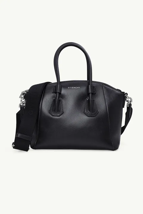 GIVENCHY Mini Antigona Sport Bag in Black Calfskin