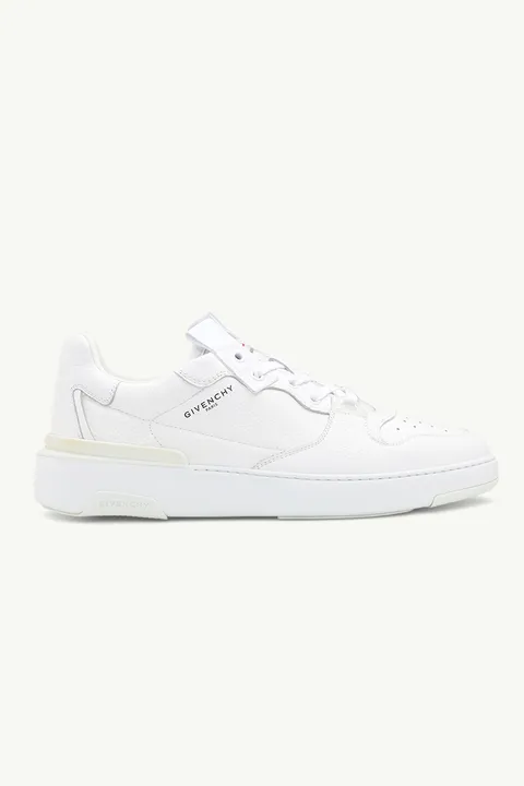 GIVENCHY Men Wing Low Top Sneakers in White with Logo Print