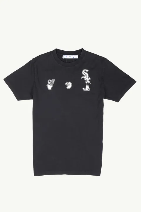 OFF WHITE x MLB CHICAGO Men 23 Your Name T-Shirt in Black/White
