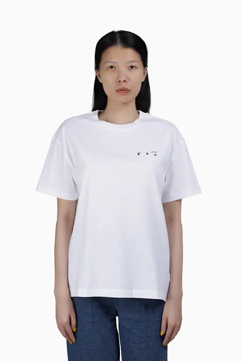 OFF WHITE Women Palace Arrows T-Shirt in White/Black