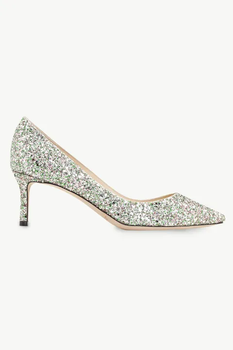 JIMMY CHOO Romy Pumps 60mm in Glittered Peppermint